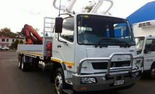  2WD 9 Tonne Single Cab Tray Tuck with Crane rear mounted 1