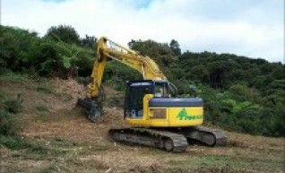 12T Excavator w/Groomer or Tree Grab 1