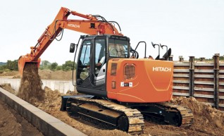 13.5T Hitachi ZX135-5 Excavator - Zero Swing 1