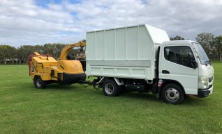 15 Inch Wood Chipper & Tipper Truck 1