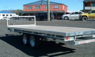 2 Flat Deck trailers  1