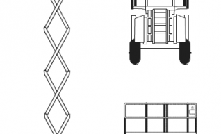 26' Diesel Scissor Lift 1