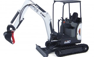 2T Excavator, with tilt bucket, grab and retractable to 980mm 1