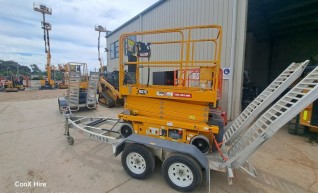6 meter scissor lift Electric on Trailer 1