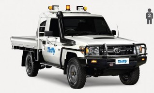 4WD Single Cab, tray Ute (e.g. Landcruiser), manual, safety pack          1