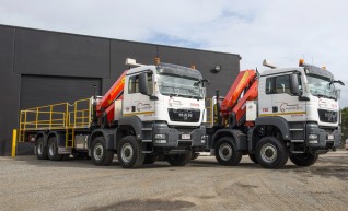 8x8 Single Cab Crane Truck 1