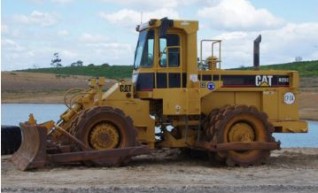 Caterpillar 825C Compactor for hire 1