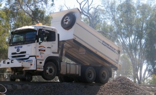 Hi-Rail Tip Truck 1