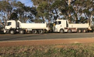 rigid tippers, 5 axel low loader float 1