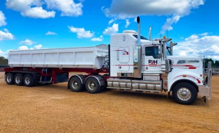 Truck and 22m3 Side Tipper 1