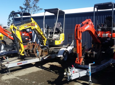 1.7T Yanmar Excavator with trailer package 1