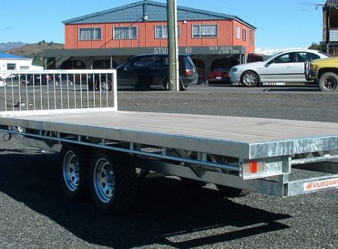 2 Flat Deck trailers  1