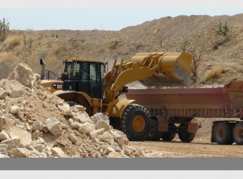 3x CAT 980-H Wheel Loader