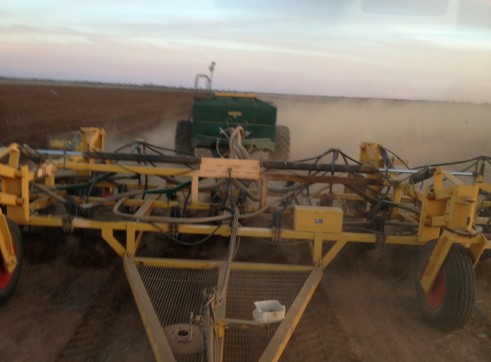 60ft Multiplanter with tow behind Simplicity air seeder
