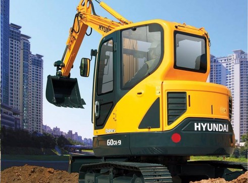 6T Excavator Hyundai R60CR-9 3