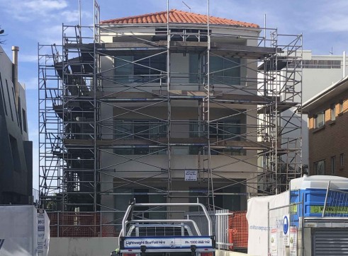Aluminium Scaffold - Repainting Residential Building