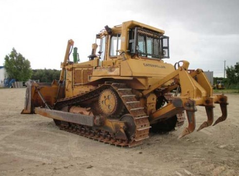 D6H Dozer with Rake and Rippers 