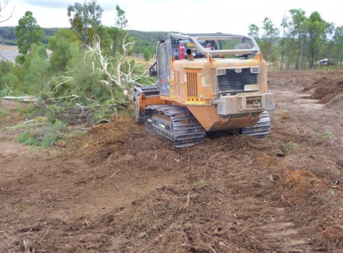 Mulching Gum Trees 2