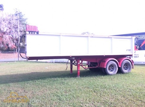 Semi-tipping trailer for hire