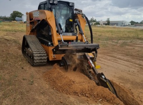 Tracked SkidSteer w/6FT Brush Cutter 6