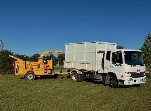 Truck and 18 inch Chipper