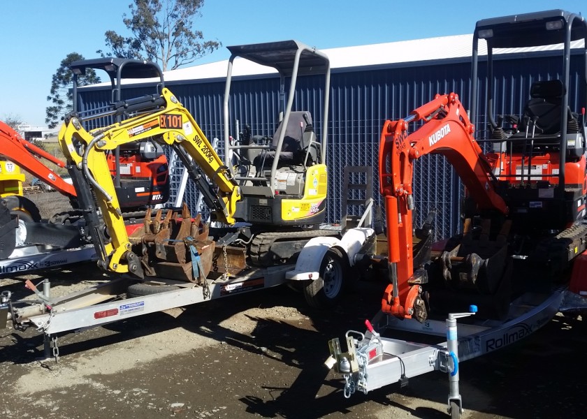 1.7T Yanmar Excavator with trailer package 1