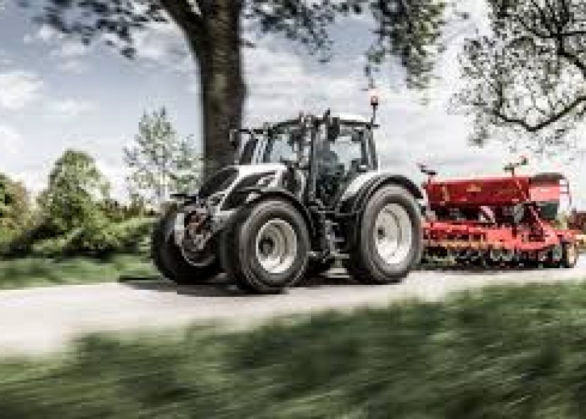 100HP Valtra Tractor w/front end loader & 7FT Slasher 1