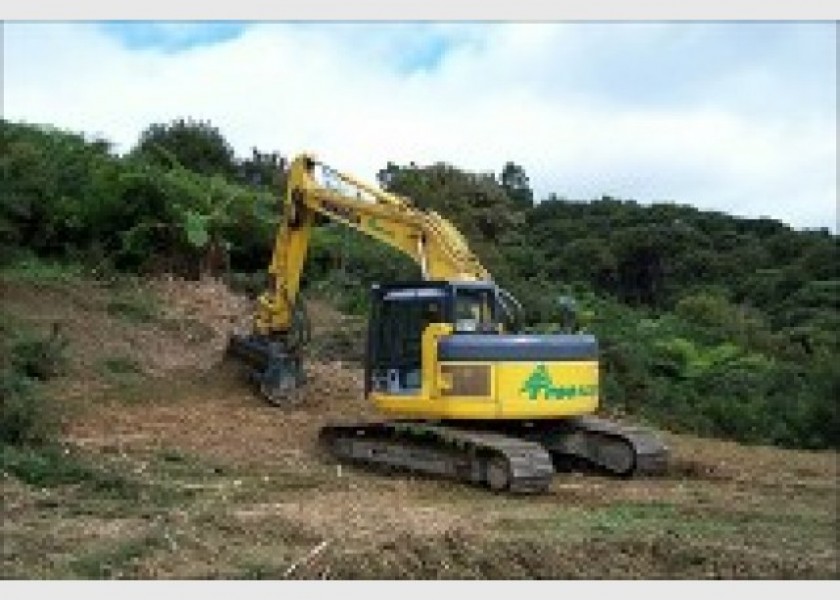 12T Excavator w/Groomer or Tree Grab 1