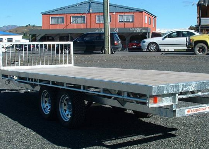 2 Flat Deck trailers  1