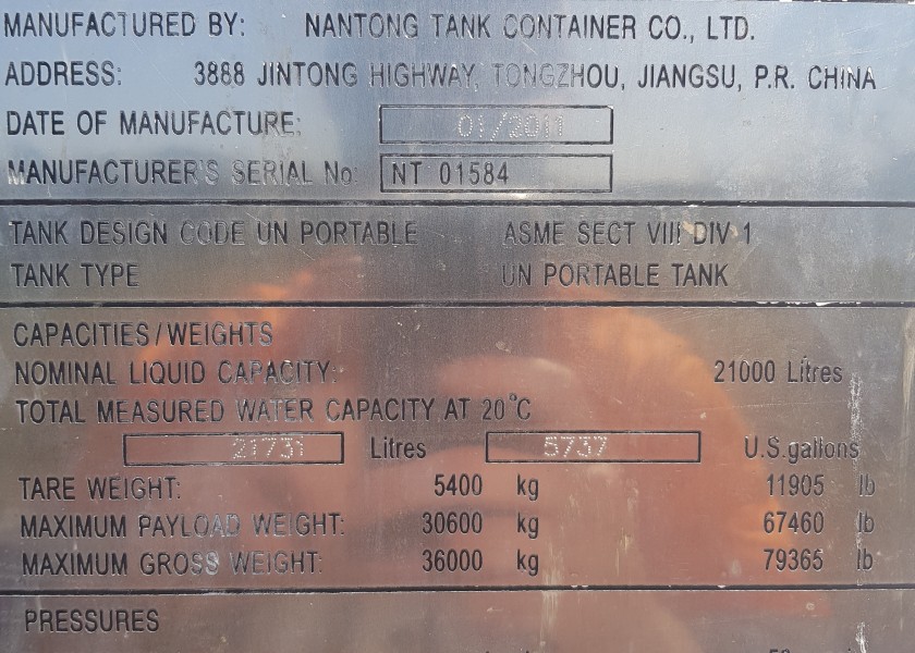 21,000L ISO Tank 6