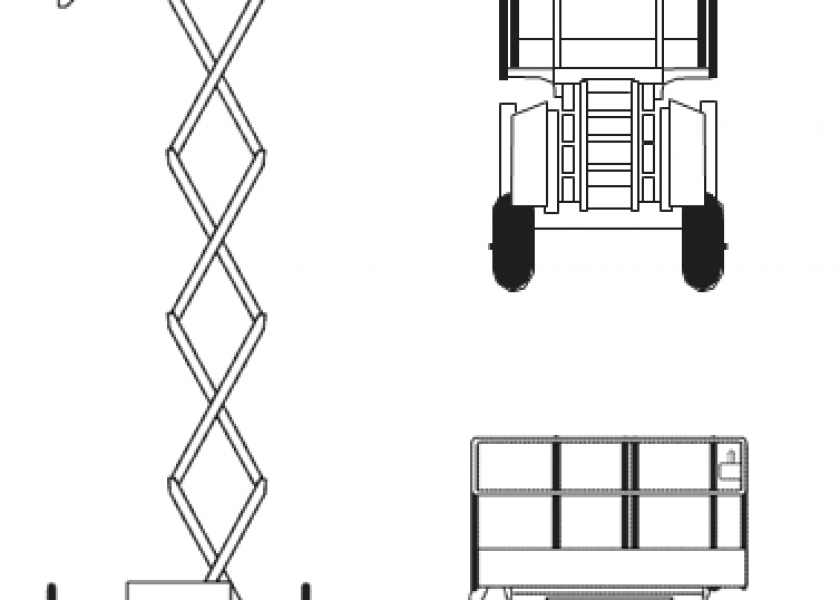 26' Diesel Scissor Lift 1