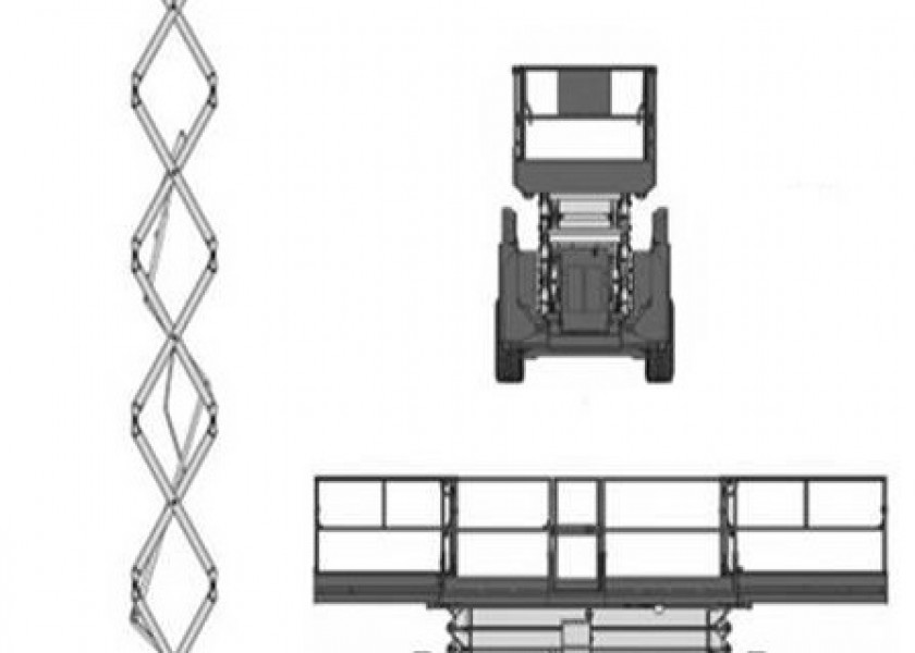 53' Diesel Scissor Lift 1