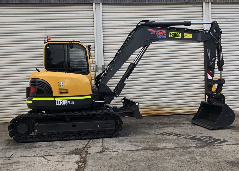 8.5T 2018 Volvo ECR88 Plus with rubber tracks 1