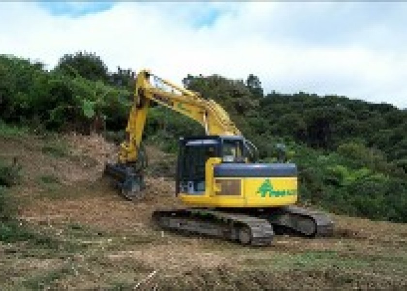 8T Excavator w/Groomer or Tree Grab 1