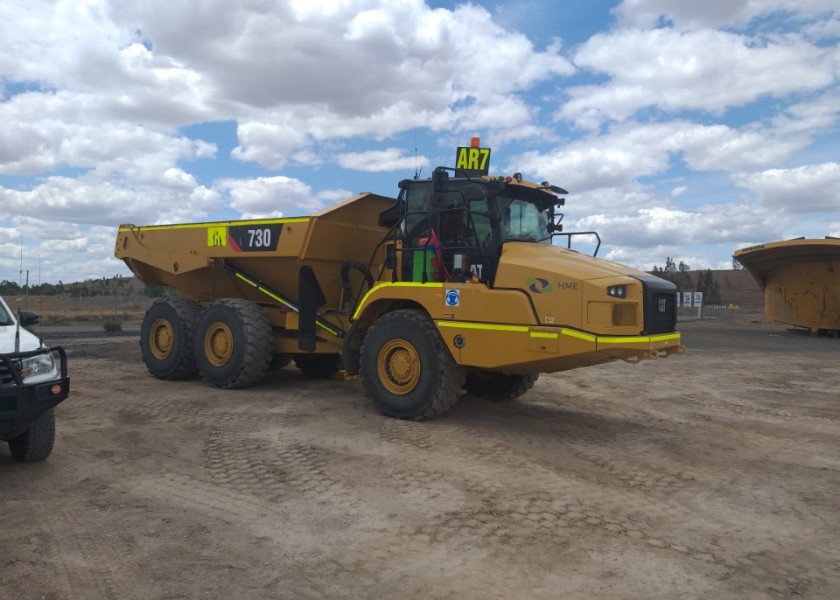 Cat 730 Moxy with tailgate 1