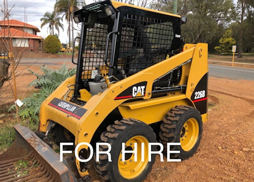 FOR HIRE Cat 226 Bobcat Skidsteer FOR HIRE with attachments 1