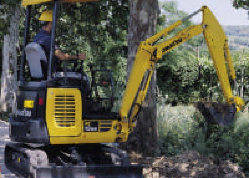 Mini Excavator hire 1-2ton on Trailer 3
