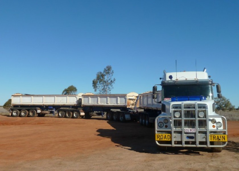 Road Train Side Tippers with Prime Mover 1