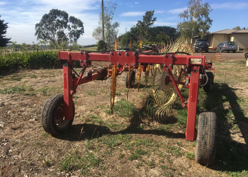 Sitrex 10 wheel V hay rake  3