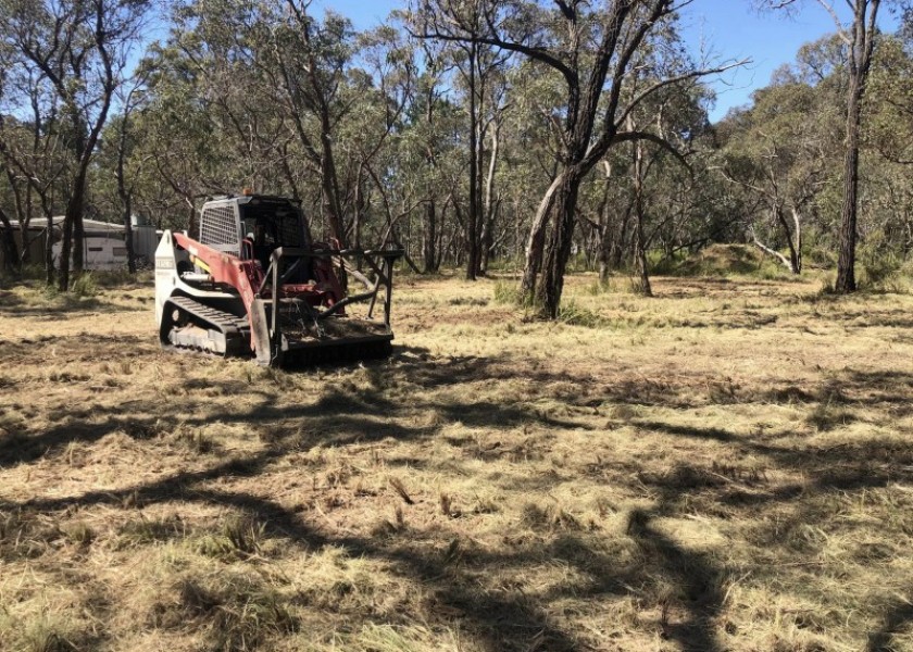100HP Track Loader w/forestry mulcher 1