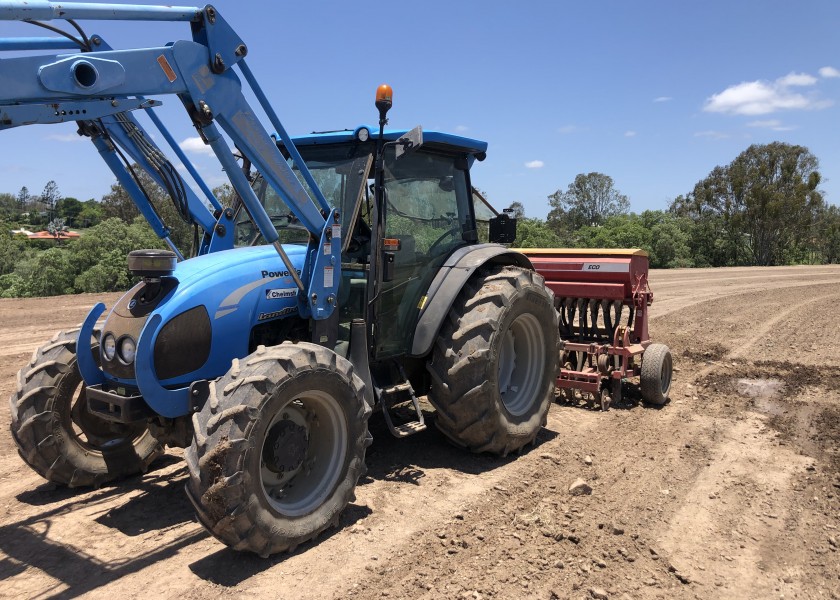 95HP Tractor and Seeder 1