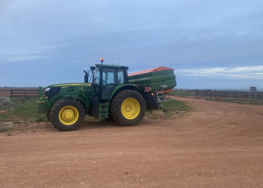 Tractor and spreader 2