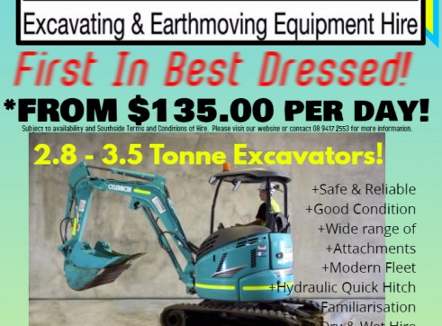 2.8 up to 3.5 Tonne Excavators 1