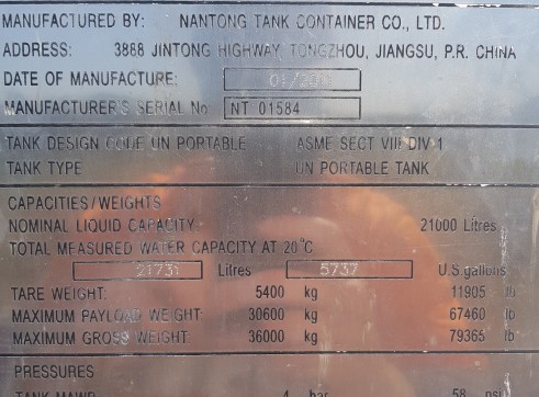 21,000L ISO Tank 6