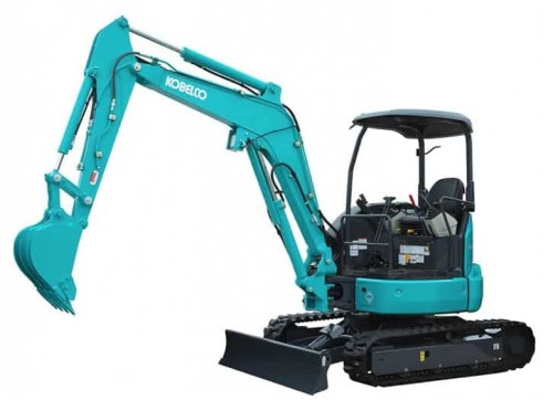 3.5T Kobelco SK35 Excavator Open Cab - Job site ready 1
