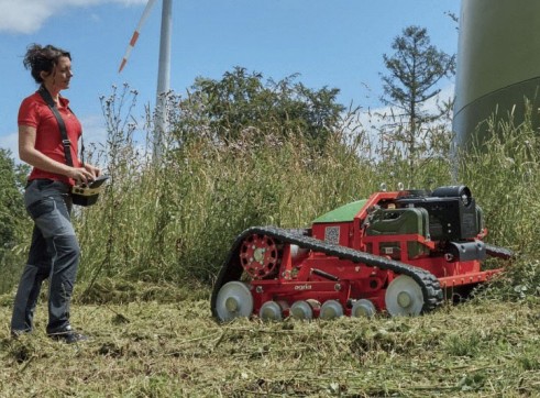 Agria 9600i Remote-Controlled Track Slope Mower