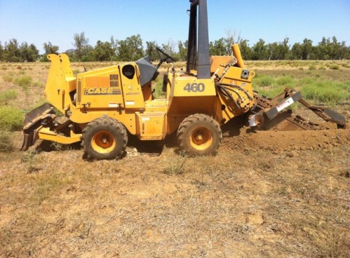Case 460 Trencher with back fill blade 2