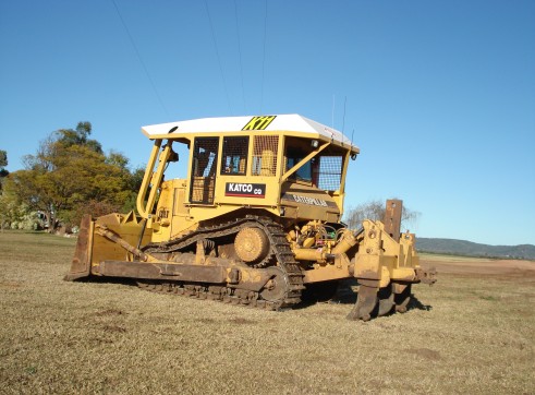 CAT D8L -  scrub dozer w canopy, plough, seederbox, cuterbar, rake 4