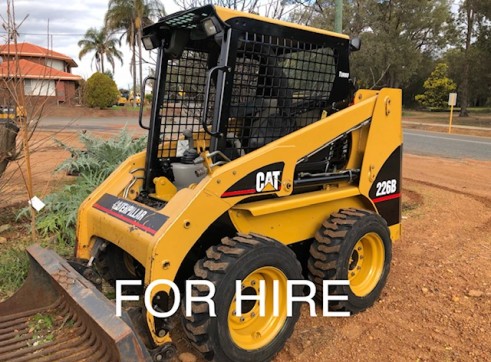 FOR HIRE Cat 226 Bobcat Skidsteer FOR HIRE with attachments 1