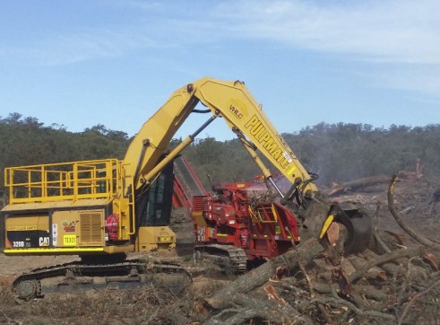 Land Clearing with Tracked Mulcher